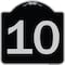 Signmission Sign with Number 10 Heavy-Gauge Aluminum Architectural Sign, 18" x 18", BS-1818-22912 A-DES-BS-1818-22912 - alternate 1